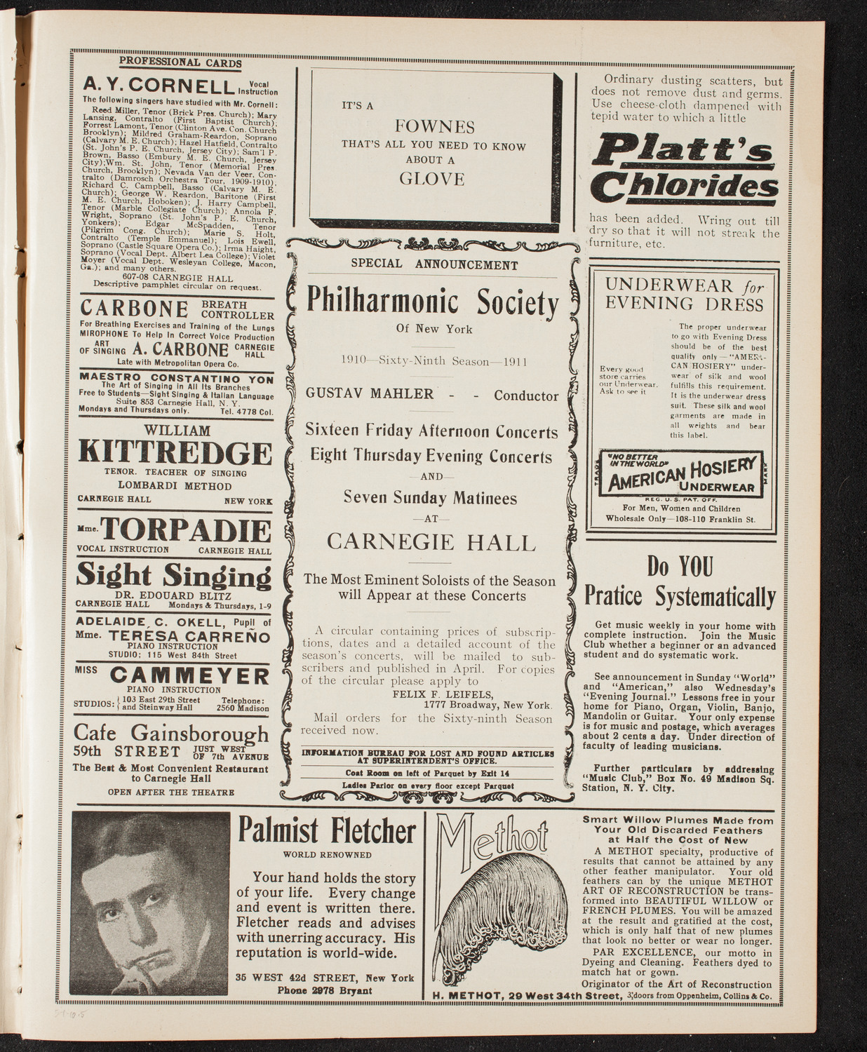 Benefit: St. Vincent de Paul Society, May 1, 1910, program page 9