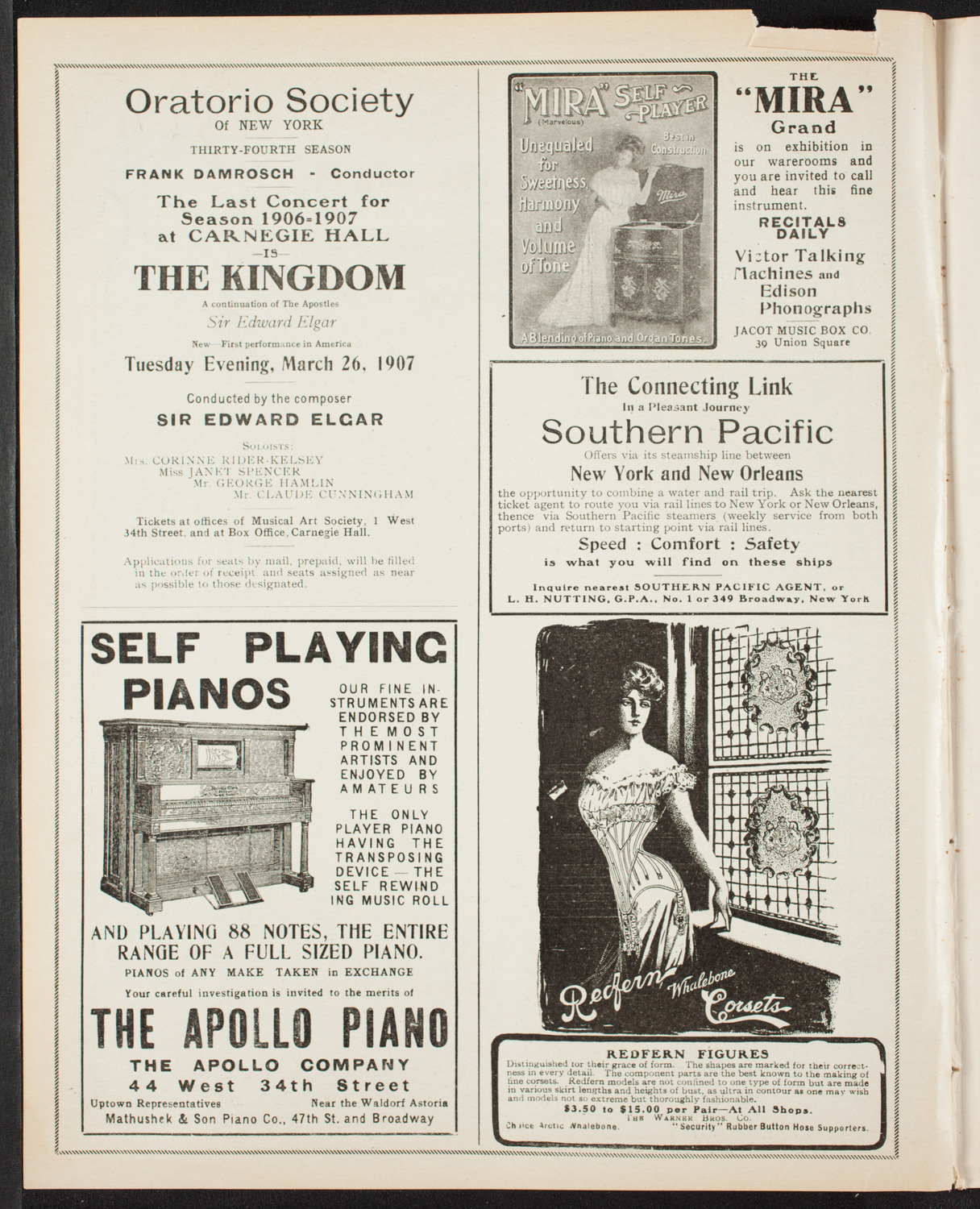 Boston Symphony Orchestra, March 21, 1907, program page 2