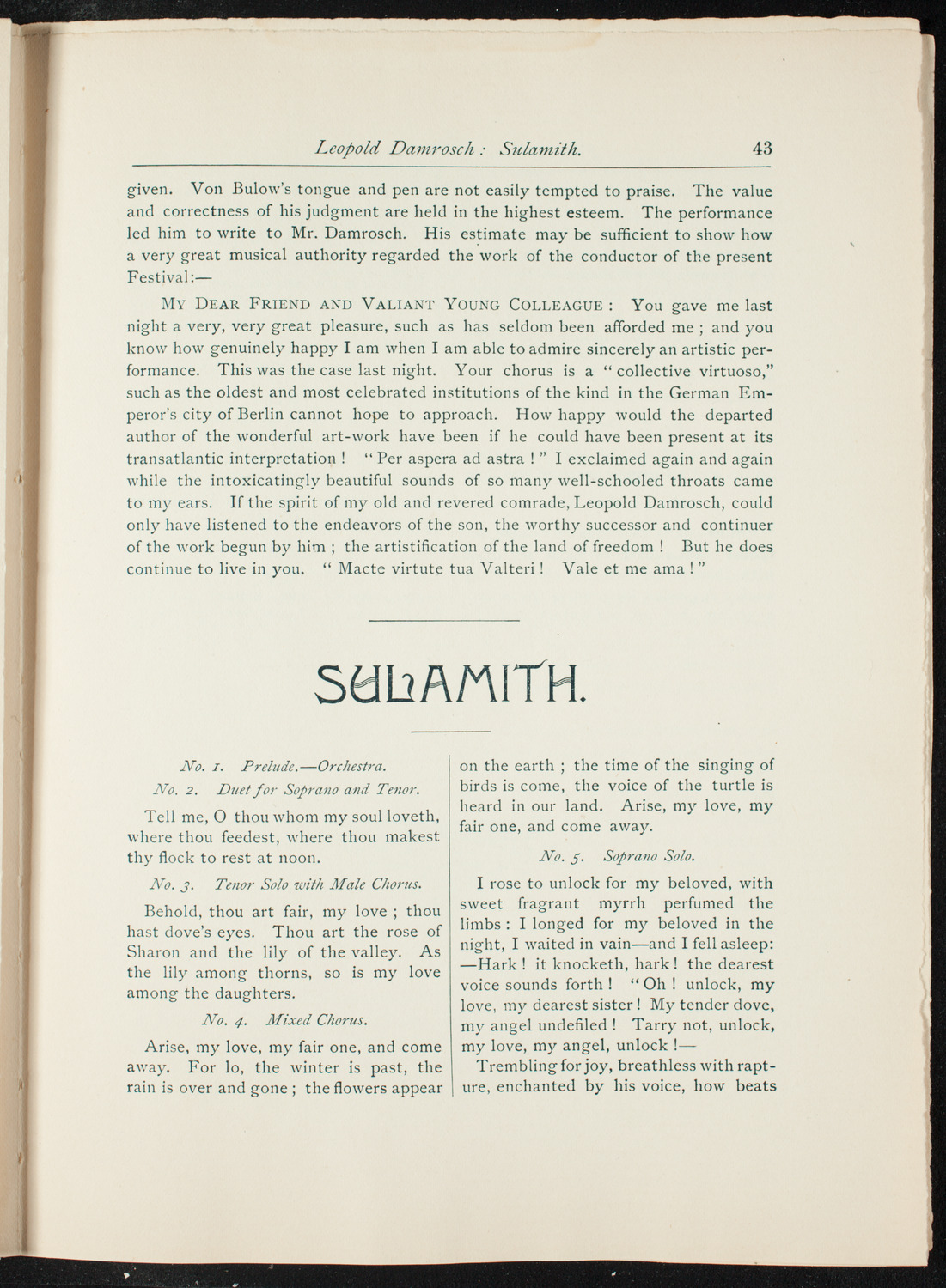 Opening Week Music Festival: Opening Night of Carnegie Hall, May 5, 1891, program notes page 59