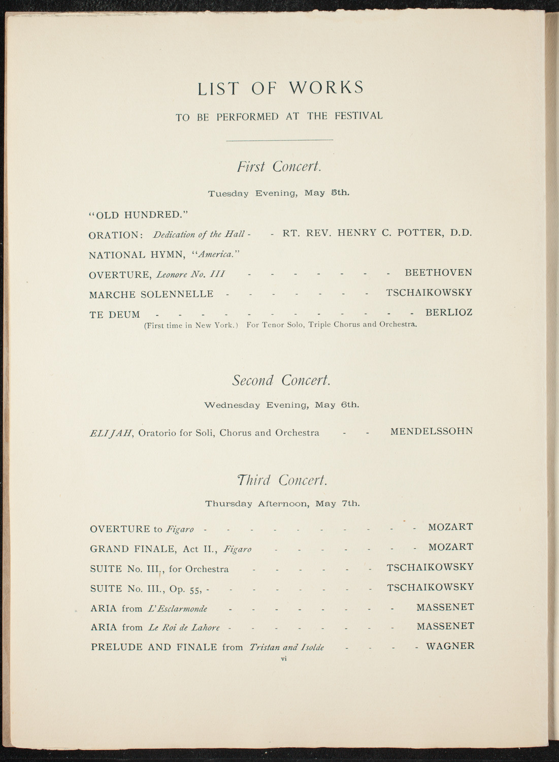 Opening Week Music Festival: Opening Night of Carnegie Hall, May 5, 1891, program notes page 10