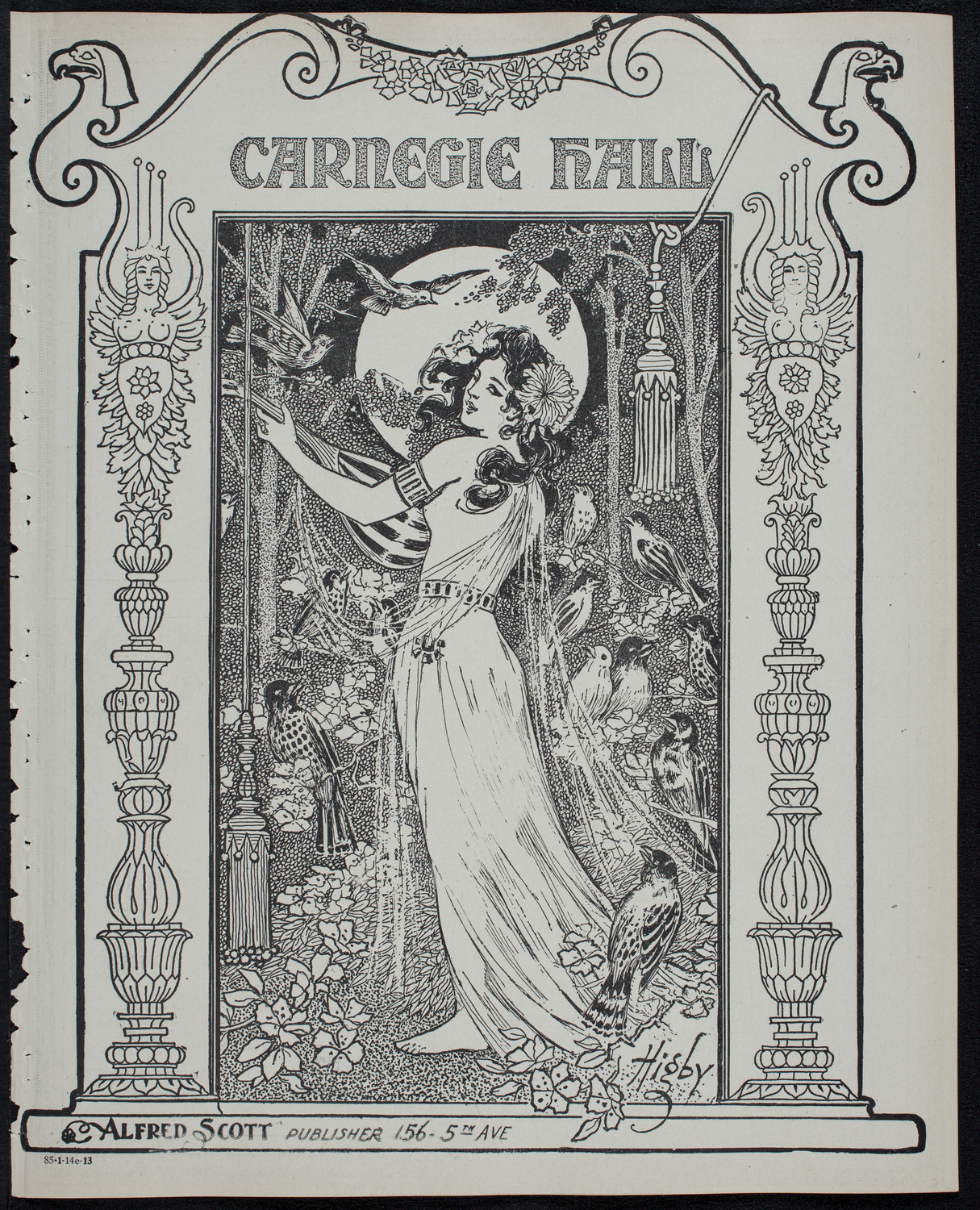 Lecture by Roald Amundsen: The Discovery of the South Pole, January 14, 1913, program page 1