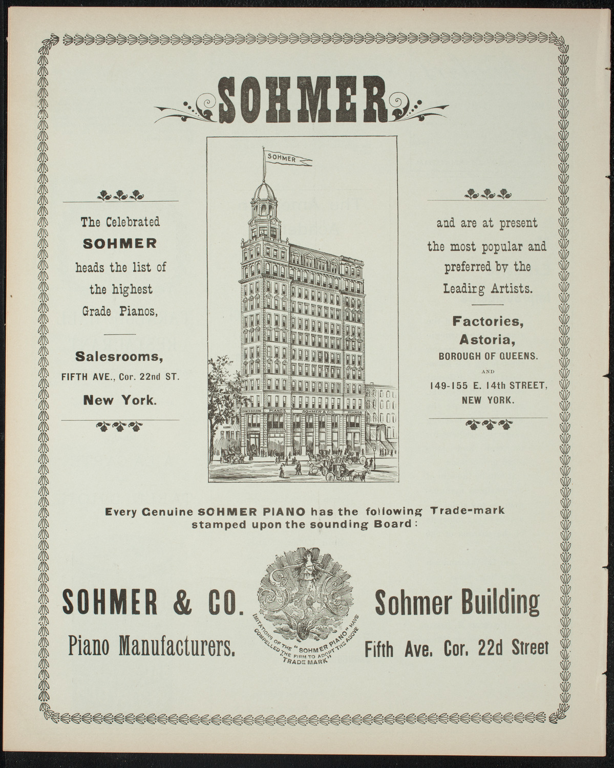 The People's Institute/ Lecture: Labor Problems, March 18, 1898, program page 8