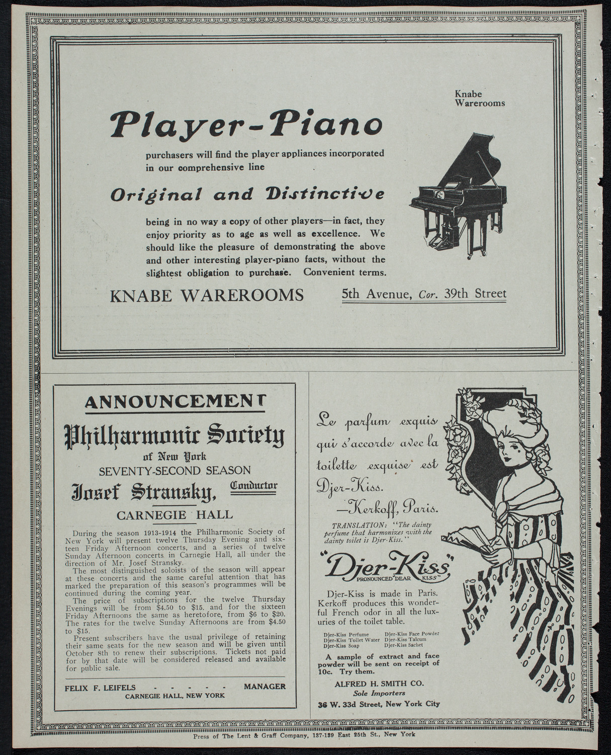 Lillian Nordica, Soprano, April 23, 1913, program page 12