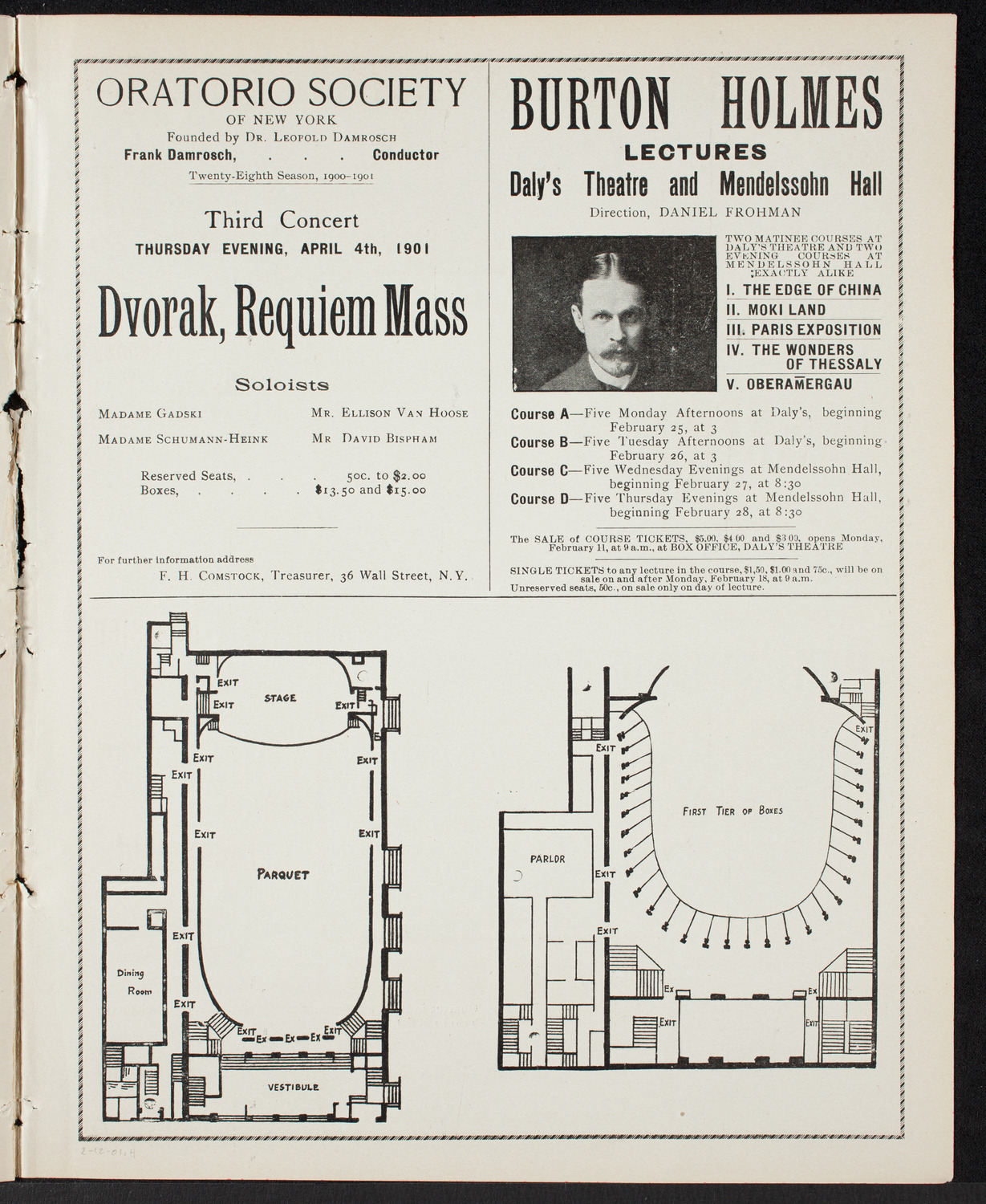 Pittsburgh Symphony Orchestra, February 12, 1901, program page 7