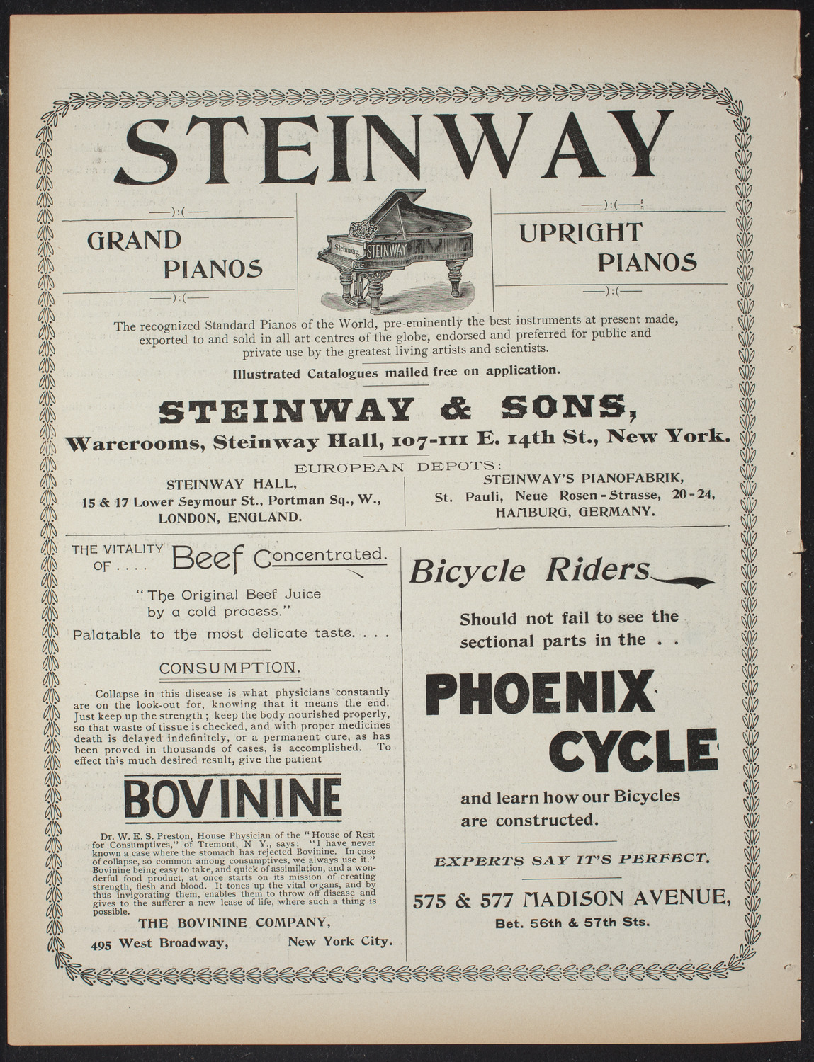 Saturday Morning Conferences on Comparative Literature, February 27, 1897, program page 8