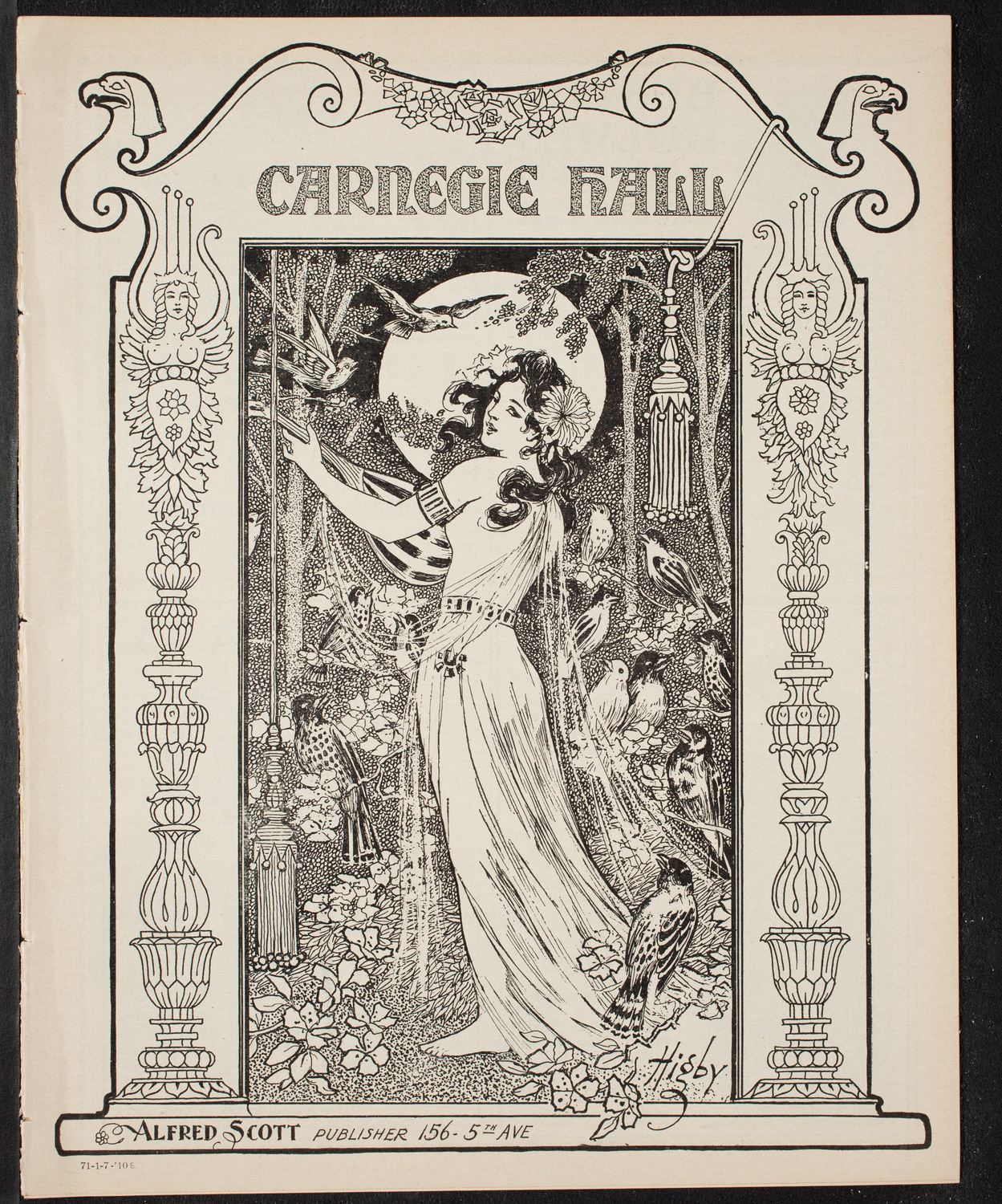 Christmas Play Association, January 7, 1910, program page 1