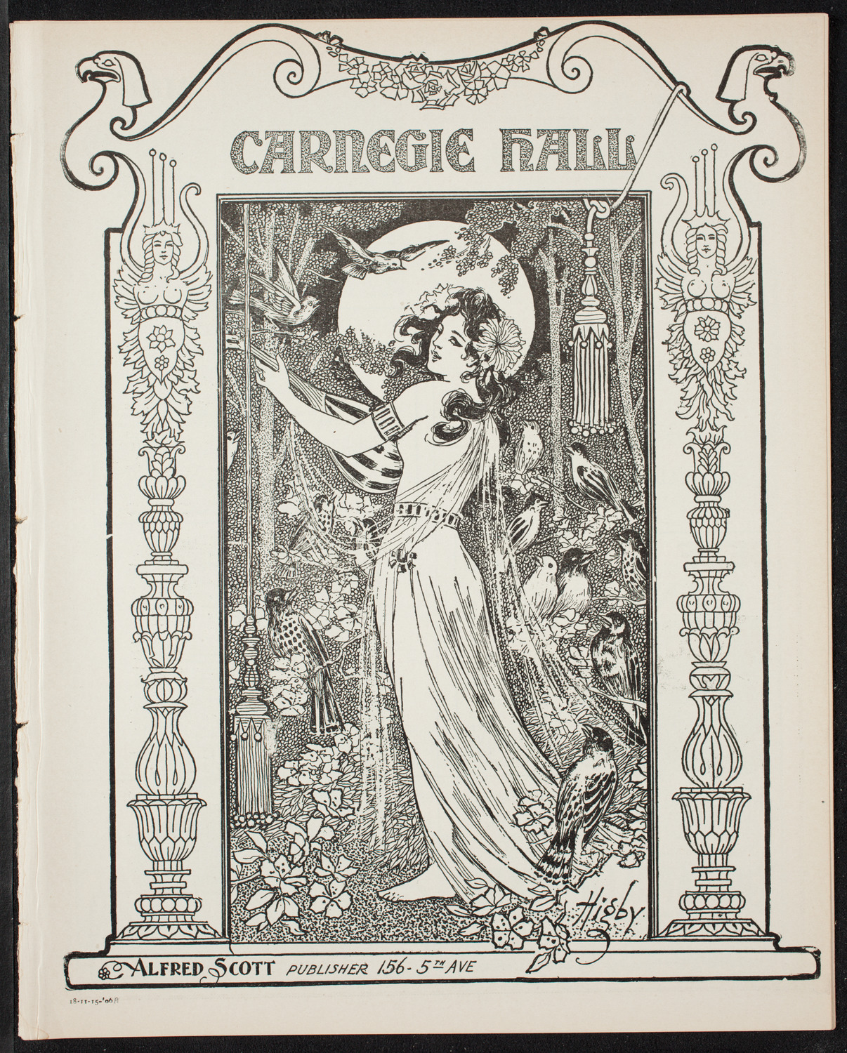 New York Symphony Orchestra, November 15, 1906, program page 1