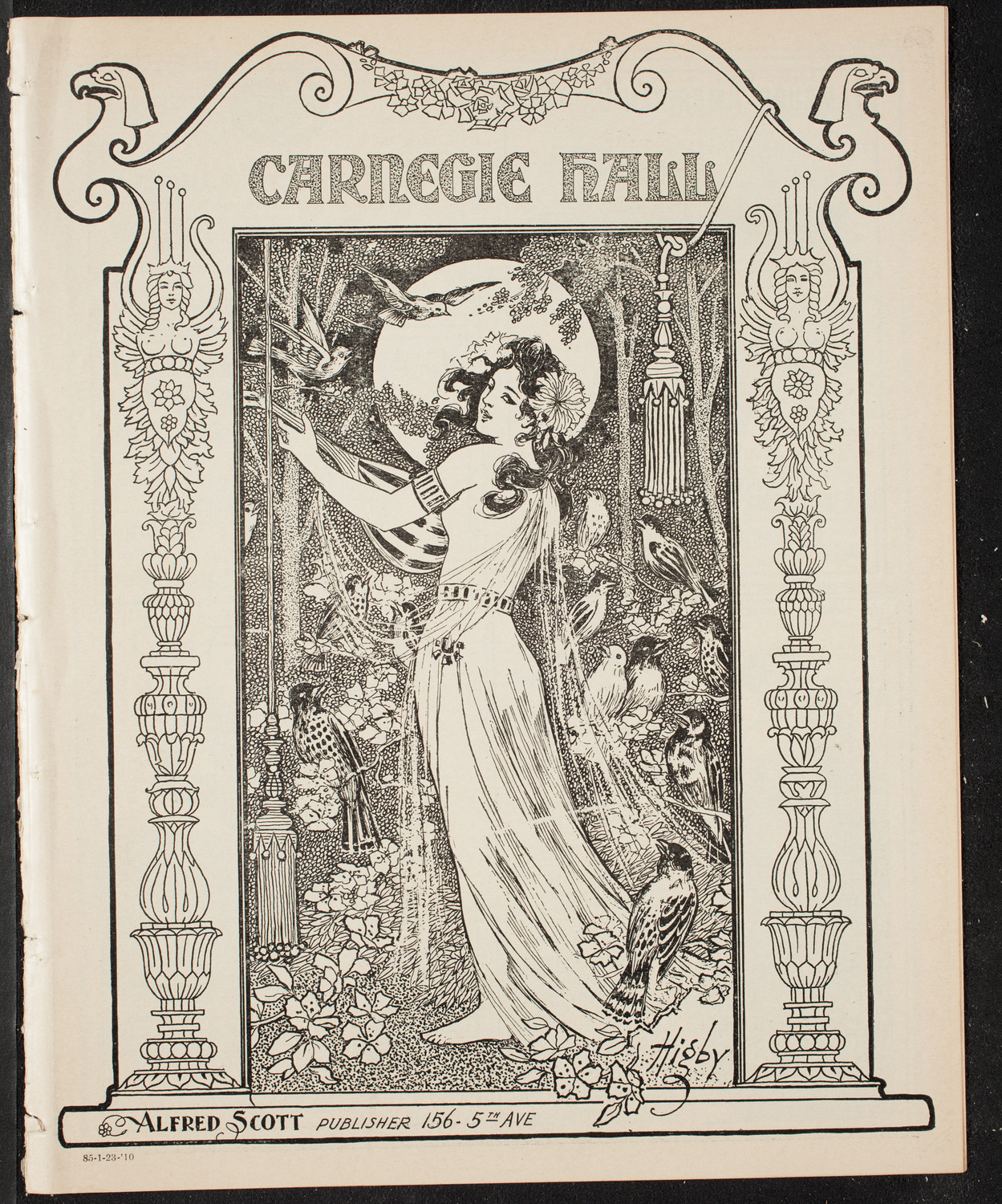 Burton Holmes Travelogue: Egypt, January 23, 1910, program page 1