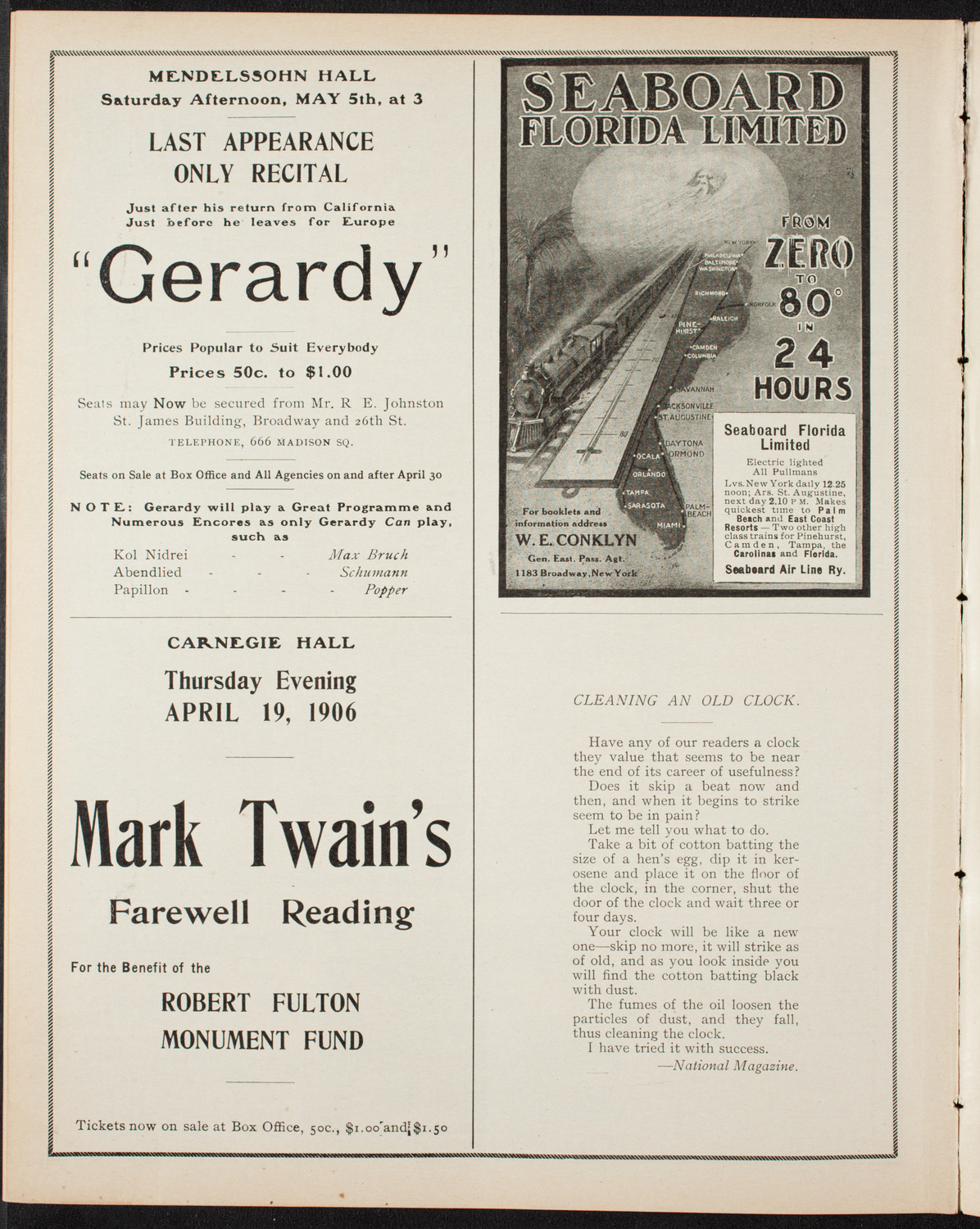 People's Choral Union of New York, April 16, 1906, program page 10