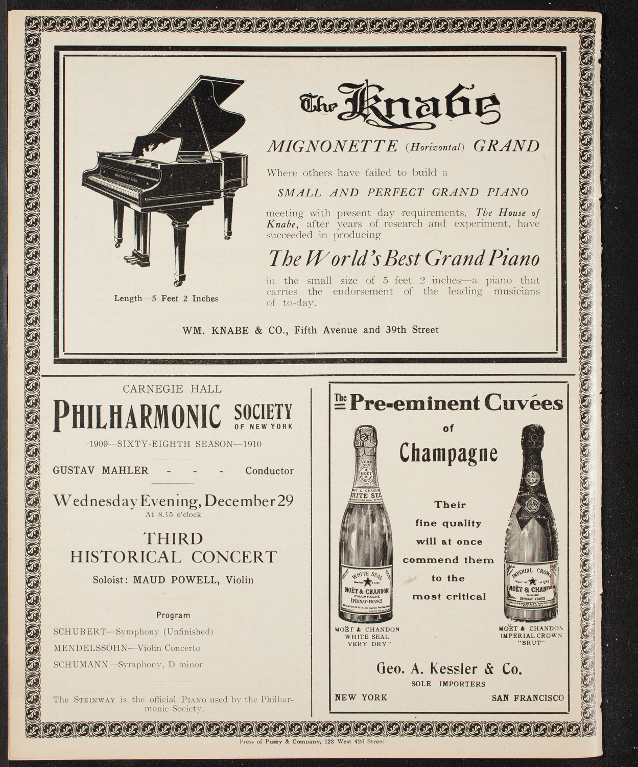 The Civic Forum, December 28, 1909, program page 12