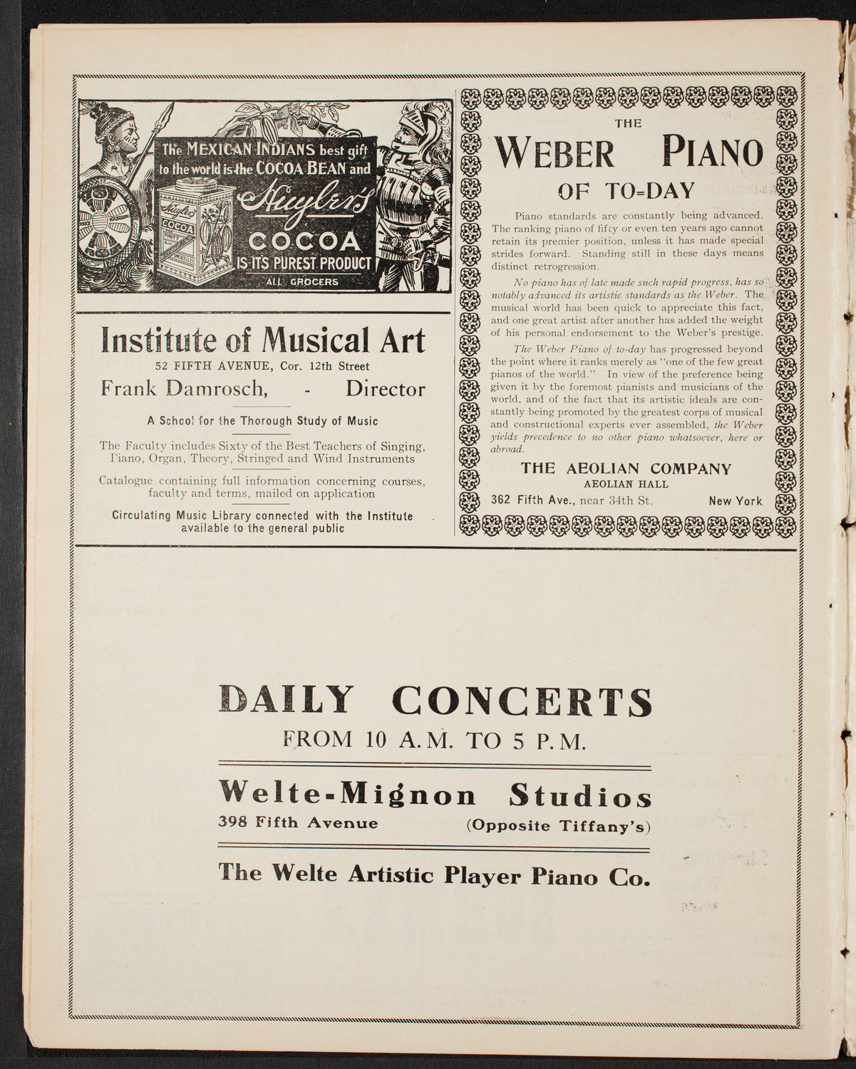 Meeting: Metropolitan Street Railway Association, October 5, 1907, program page 6