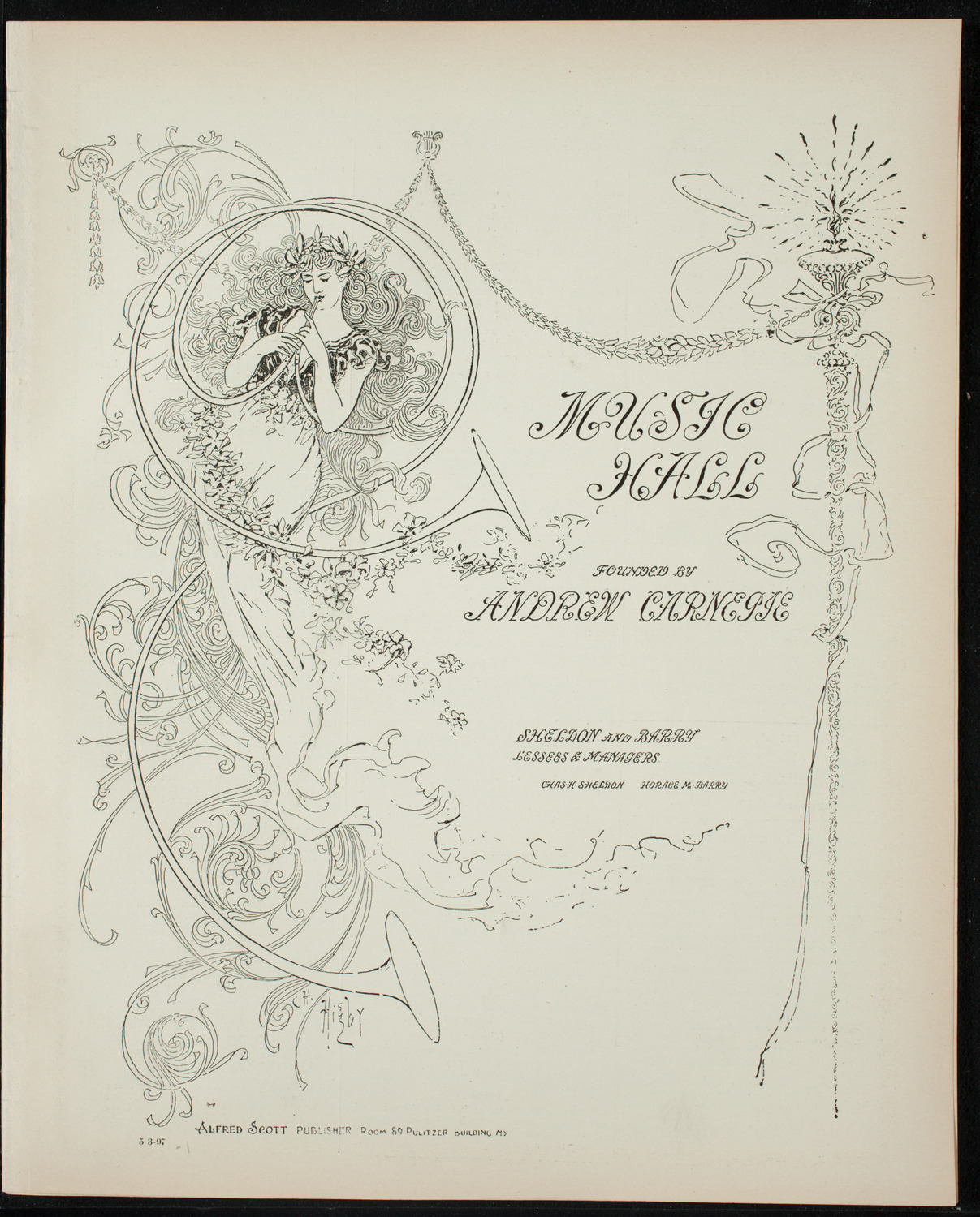 People's Choral Union and Advanced Class, May 3, 1897, program page 1