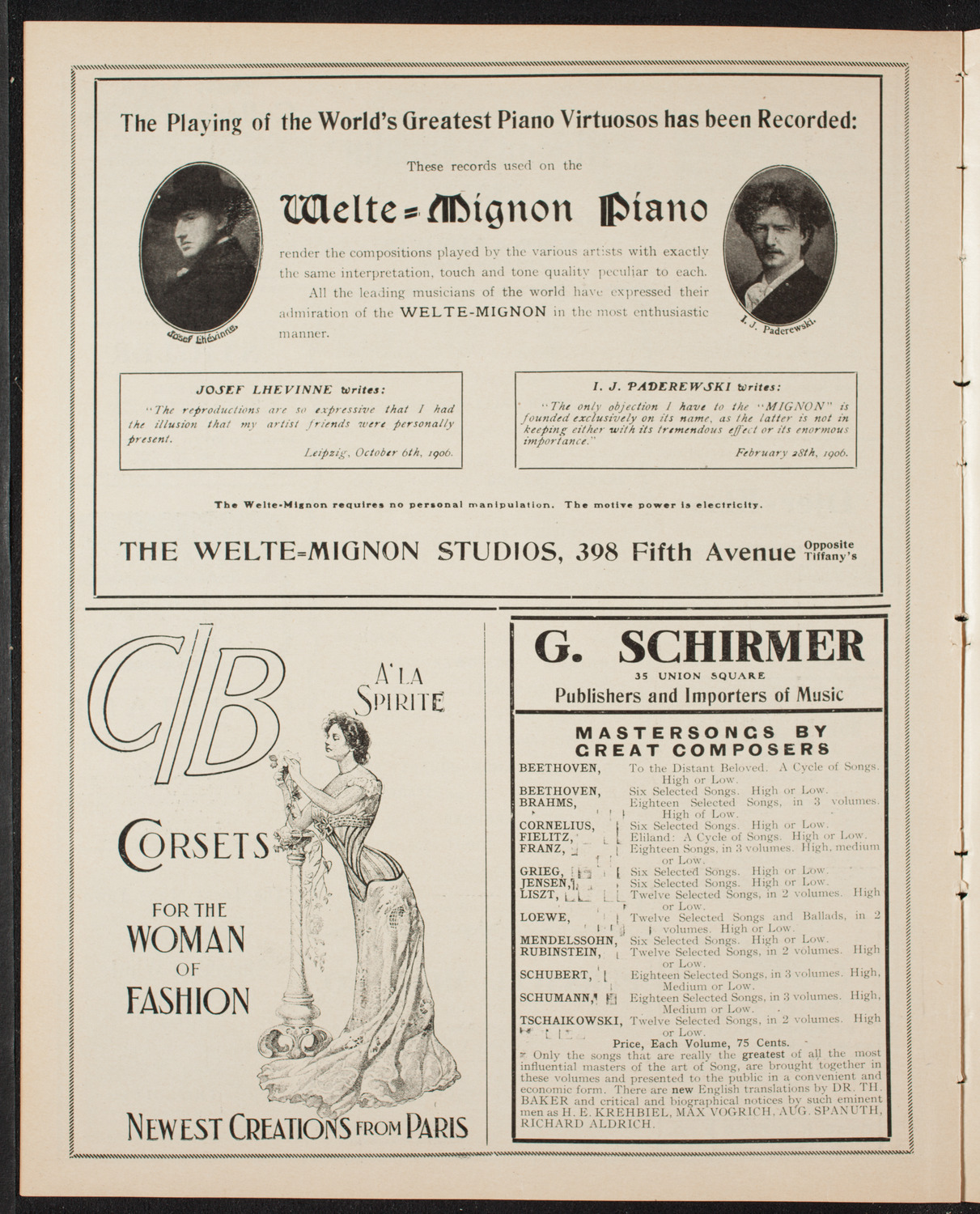 Elmendorf Lecture: Scotland, February 21, 1907, program page 8