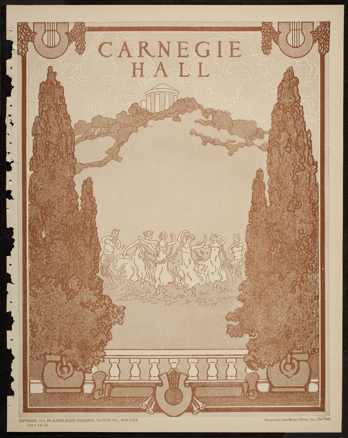 New York Philharmonic, March 14, 1920, program page 1