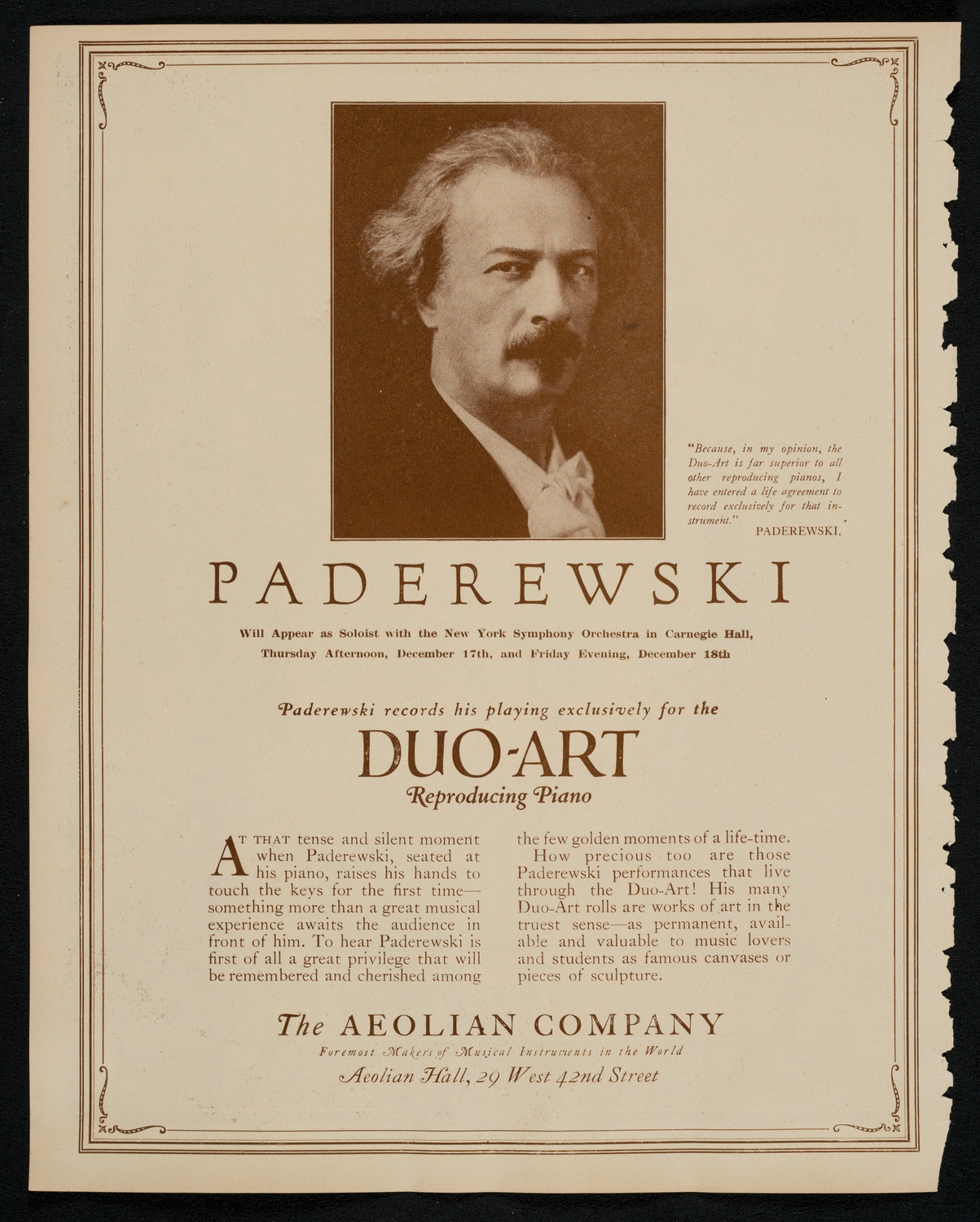 New York Symphony Orchestra, December 18, 1925, program page 2