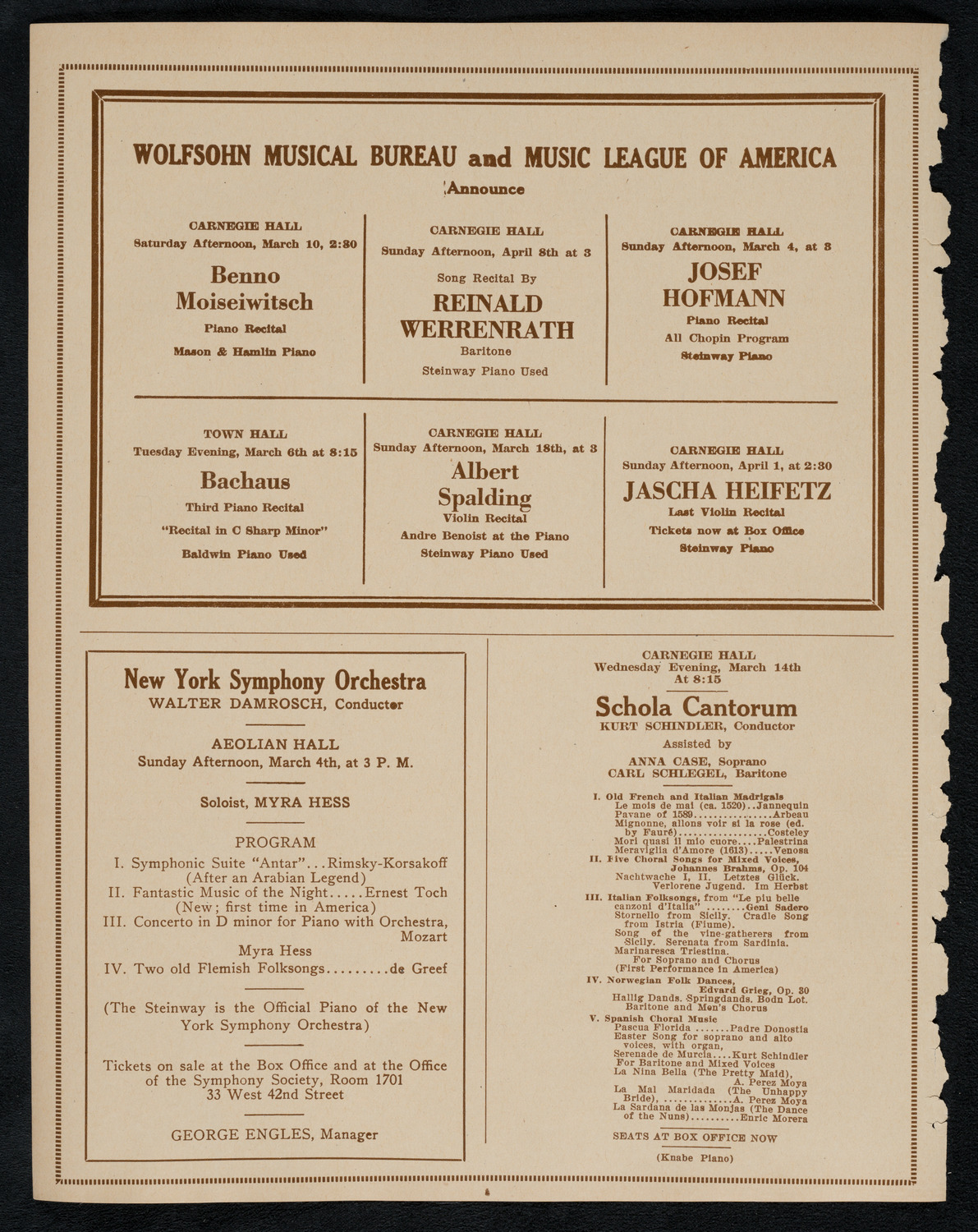 Symphony Concert for Young People, March 3, 1923, program page 8