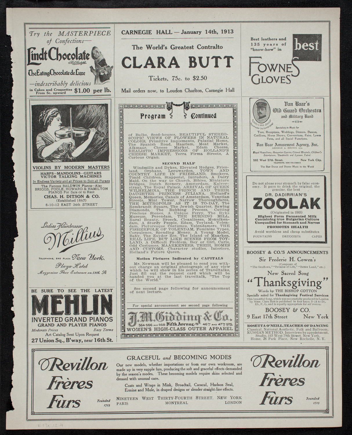 Newman Traveltalks: Holland, November 17, 1912, program page 7