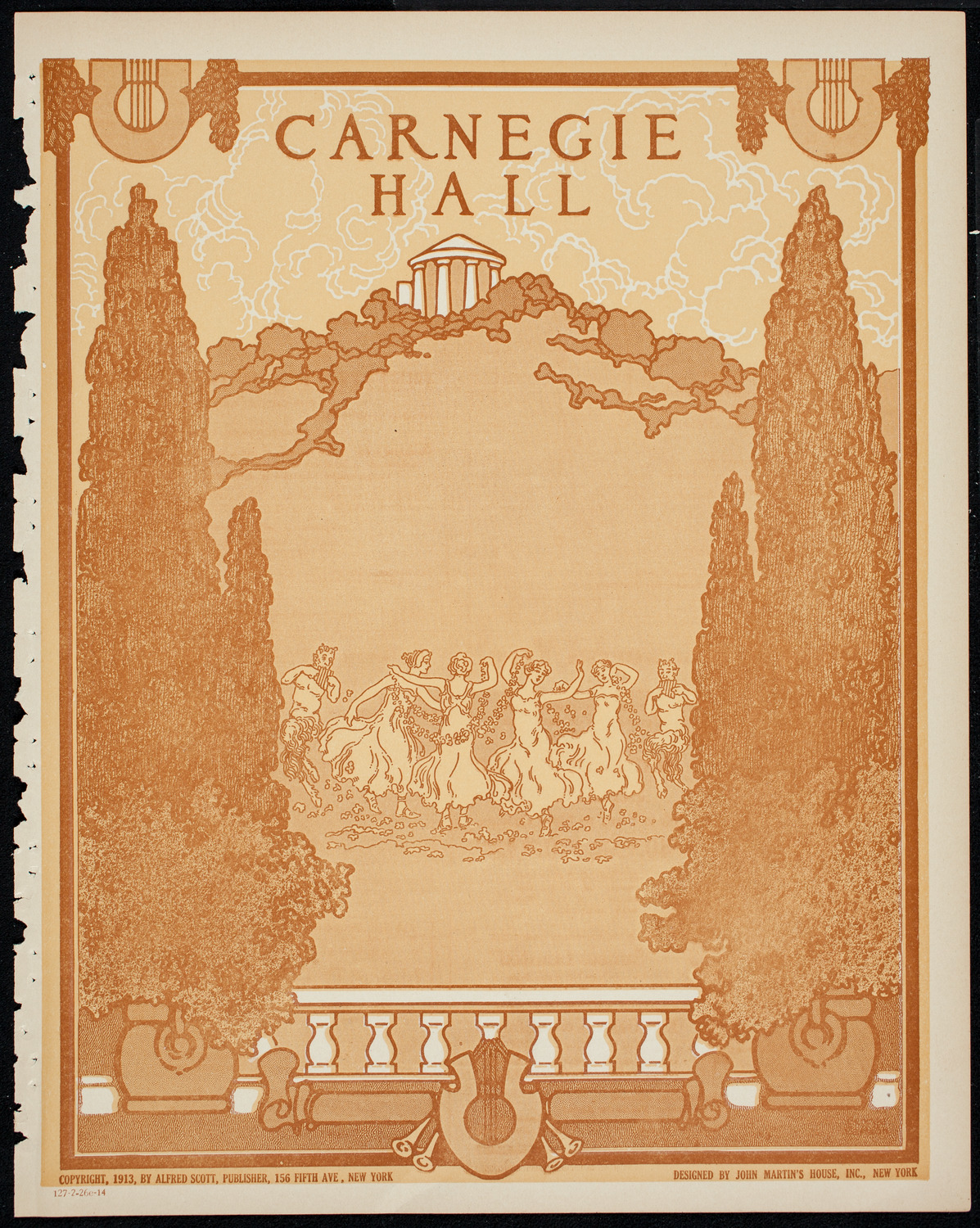 New York Philharmonic, February 26, 1914, program page 1