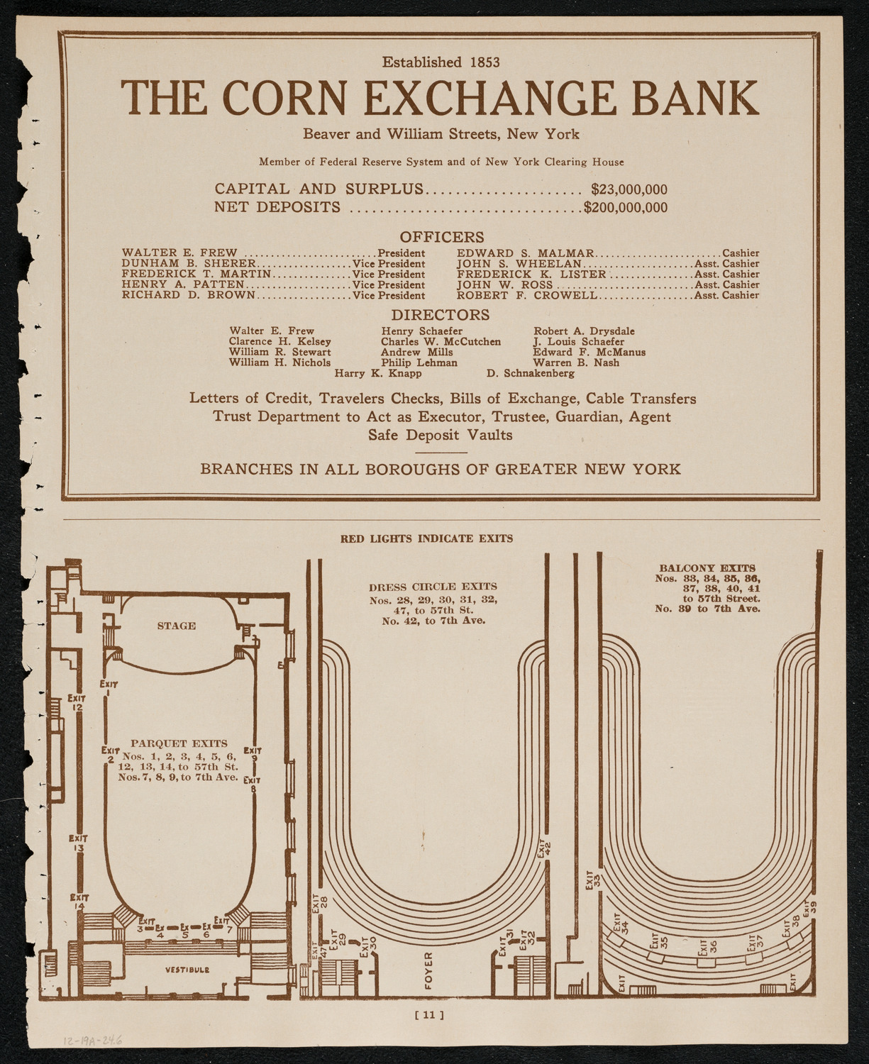 New York Philharmonic, December 19, 1924, program page 11