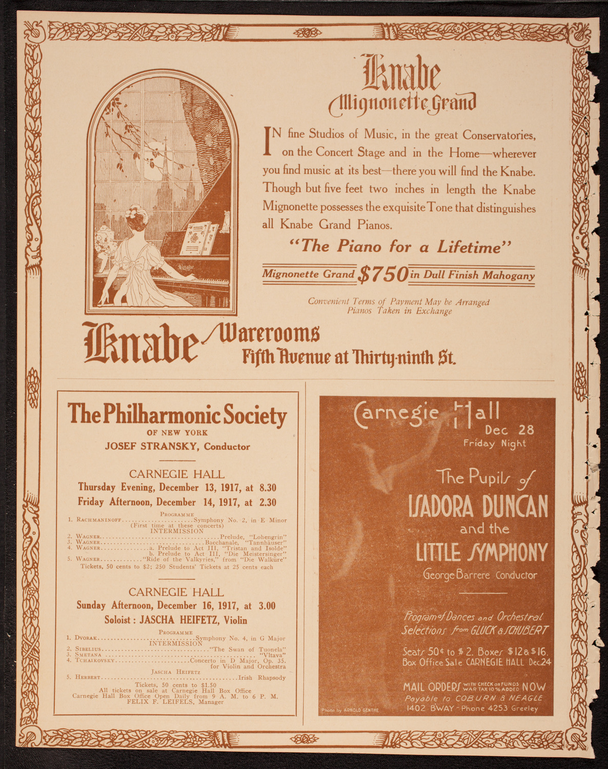 New York Banks' Glee Club, December 10, 1917, program page 12