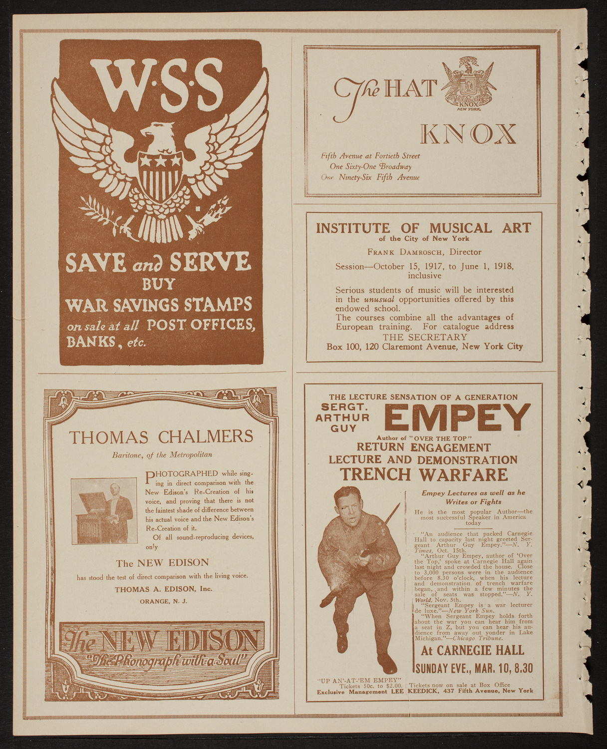 Meeting: Girls' Patriotic Service League, February 25, 1918, program page 2