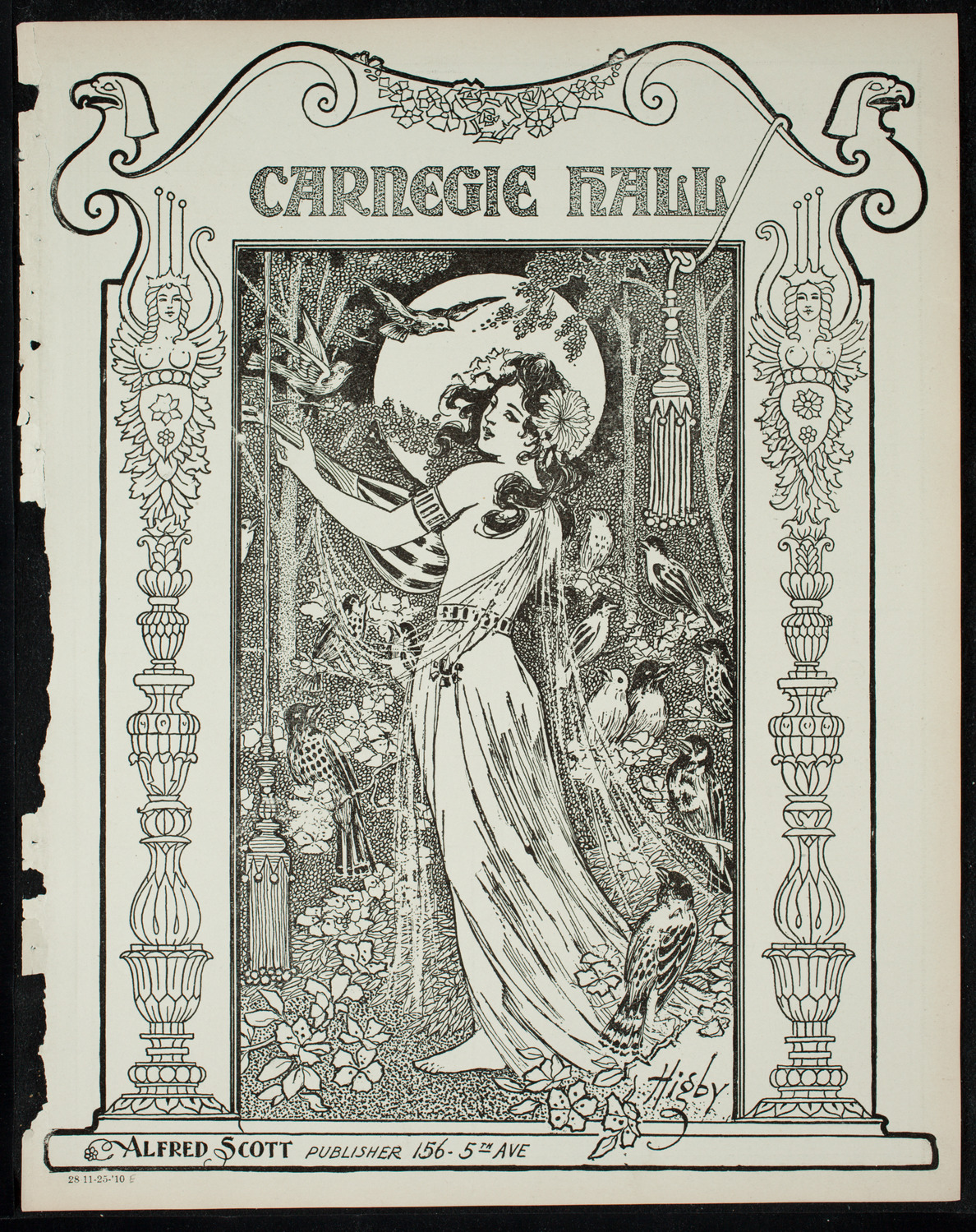 Glasgow Select Choir, November 25, 1910, program page 1