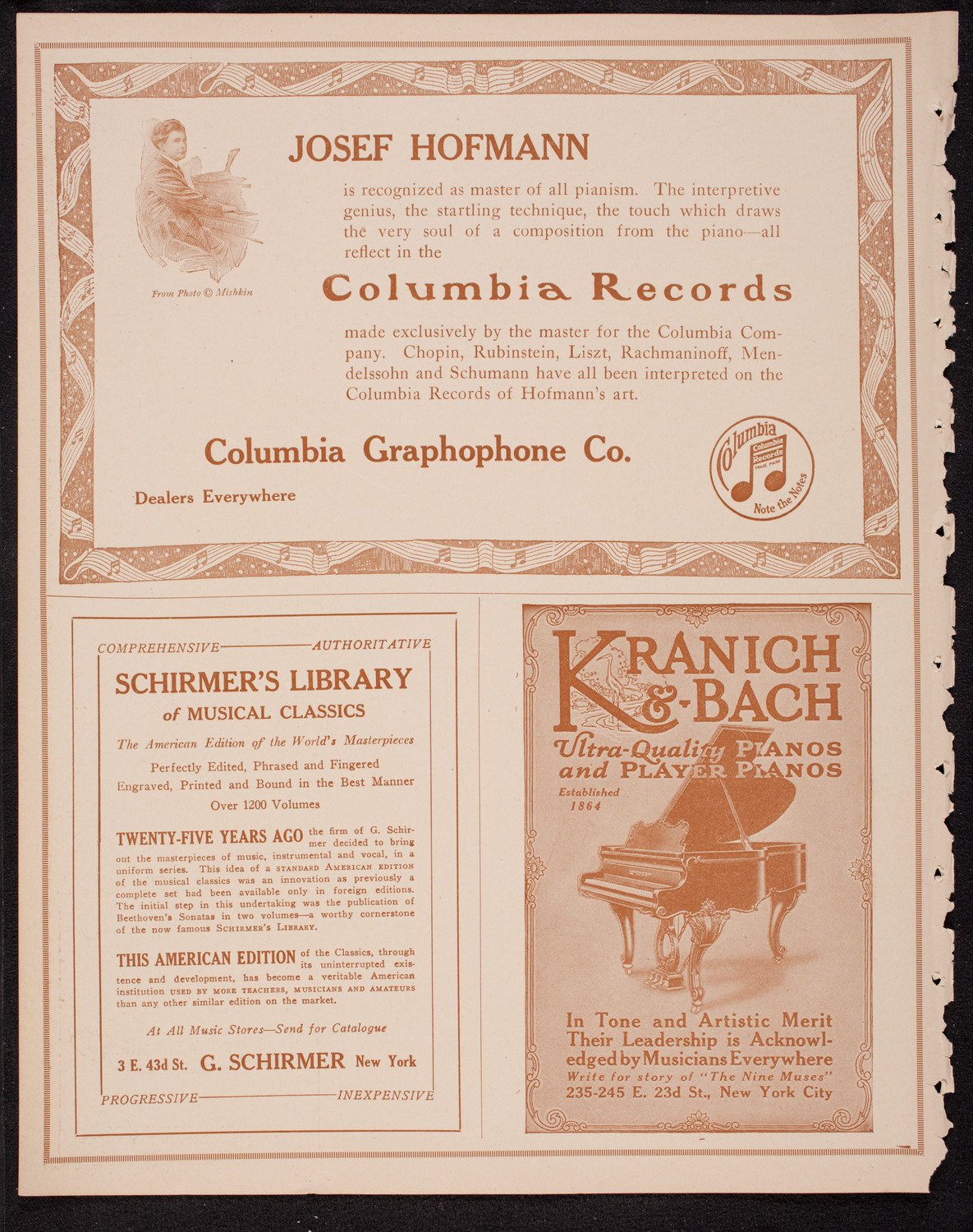 Meeting: The Humanitarian Cult, November 15, 1916, program page 6