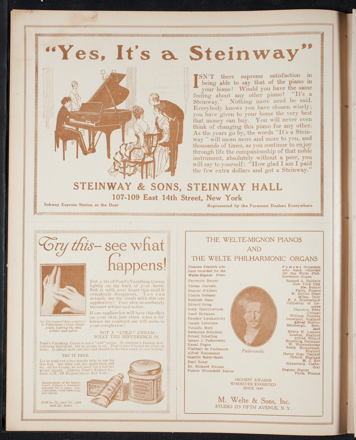 New York Philharmonic, November 14, 1915, program page 4