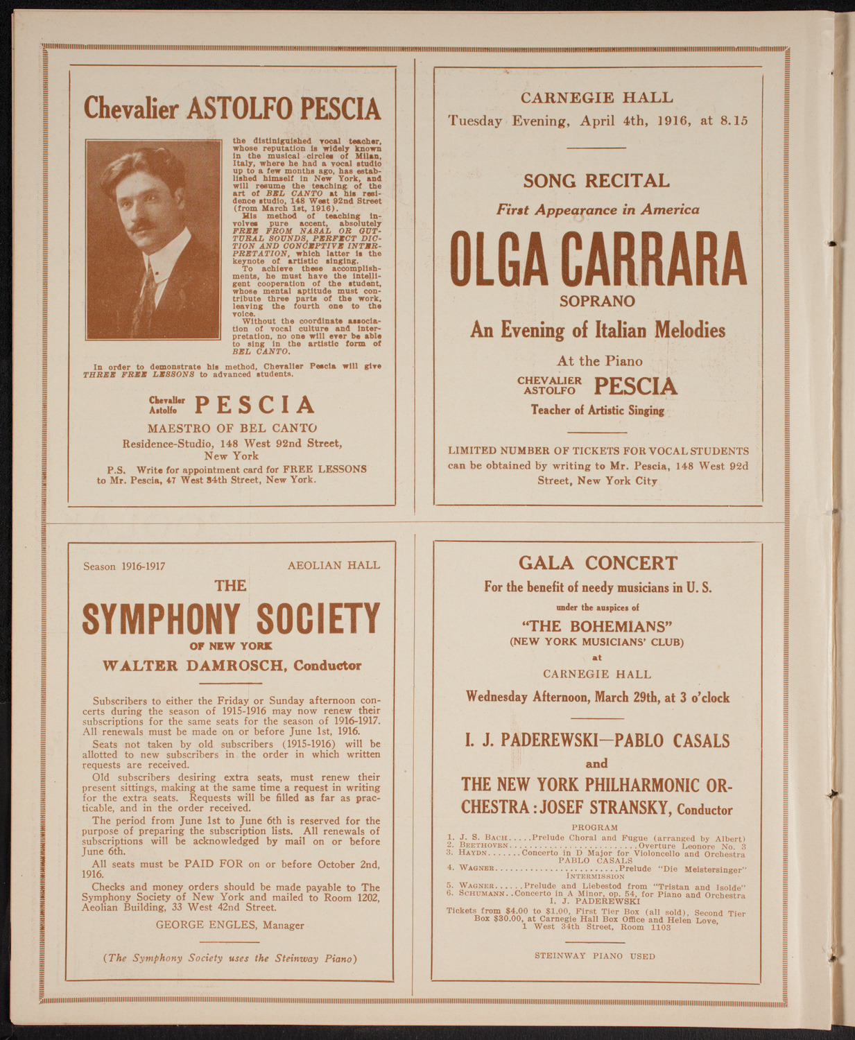 Newman Traveltalks: Bolivia, March 26, 1916, program page 8