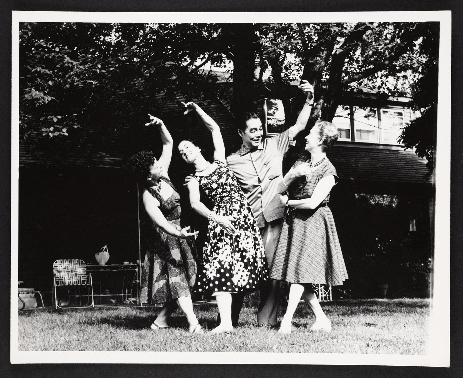 Iva Kitchell Webster, Lisan Kay, Yeichi Nimura, and Margaret O'Brien, July 28, 1960