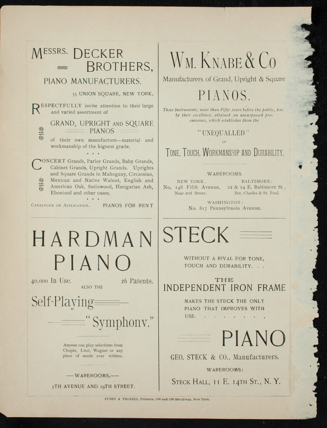 New York Scottish Society Halloween Festival, October 30, 1891, program page 12