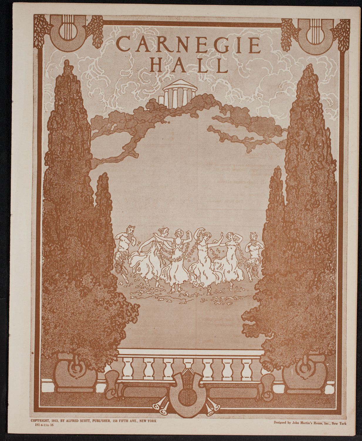 Ossip Gabrilowitsch, Piano, April 15, 1916, program page 1