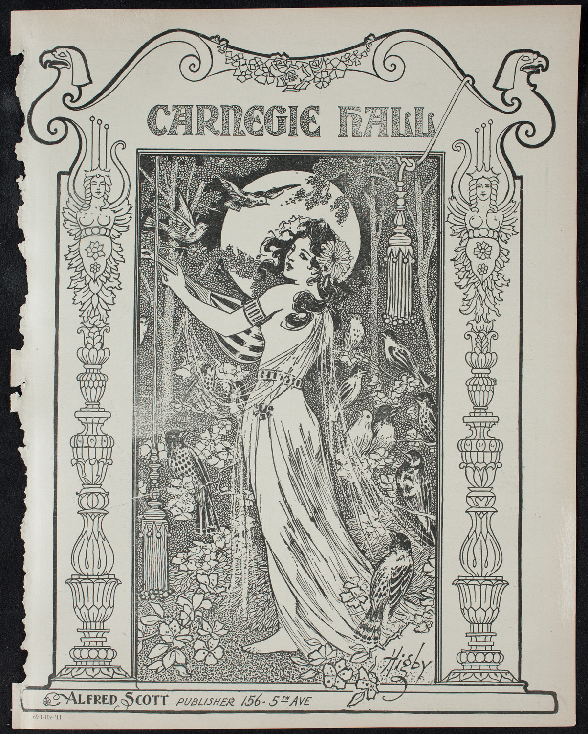 New York Philharmonic, January 10, 1911, program page 1