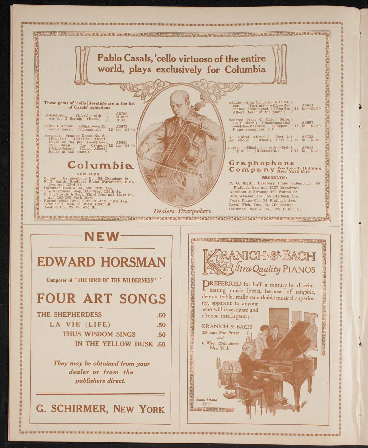 New York Philharmonic, March 10, 1916, program page 6