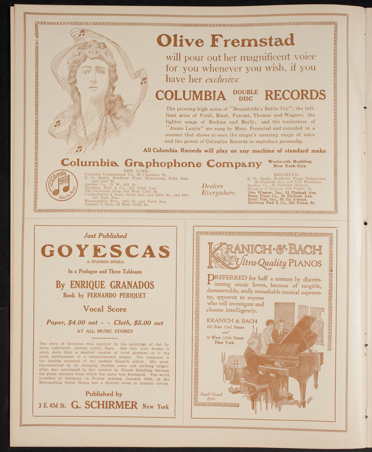 New York Philharmonic, February 10, 1916, program page 6
