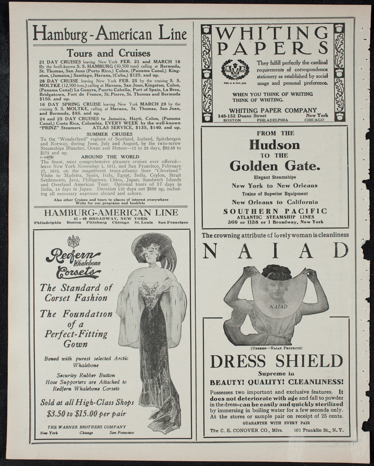 Burton Holmes Travelogue: Two Ways Around the World, February 12, 1911, program page 2