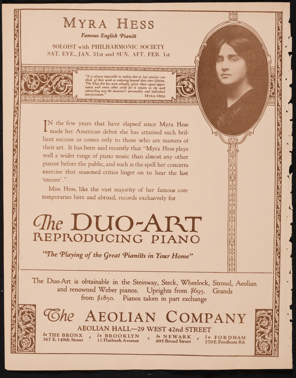 New York Philharmonic, January 30, 1925, program page 2