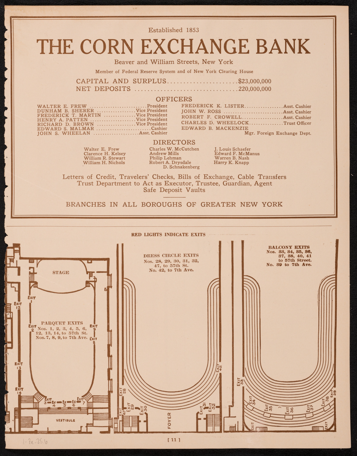 New York Banks' Glee Club, January 7, 1925, program page 11