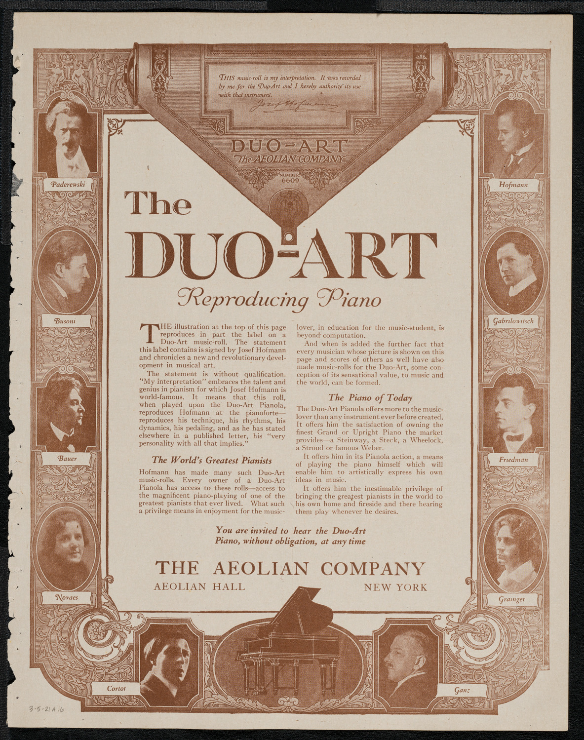Symphony Concert for Young People, March 5, 1921, program page 11