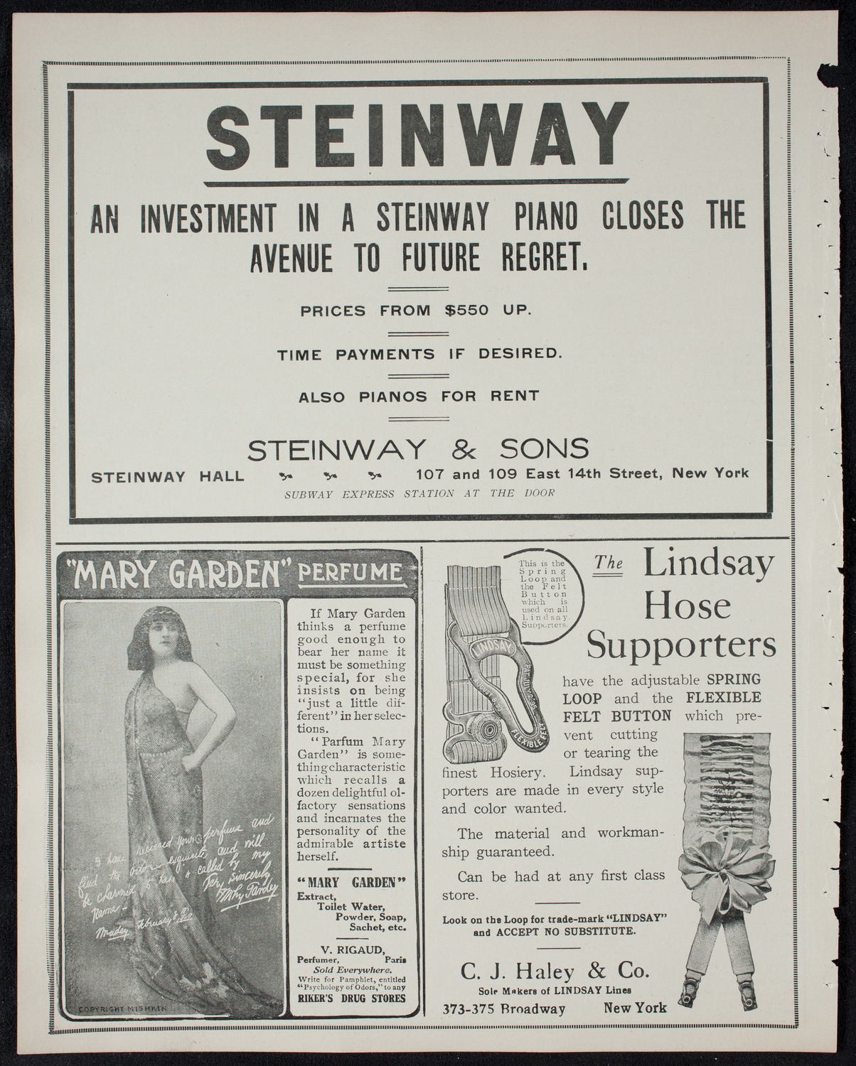 New York Philharmonic, January 22, 1911, program page 4