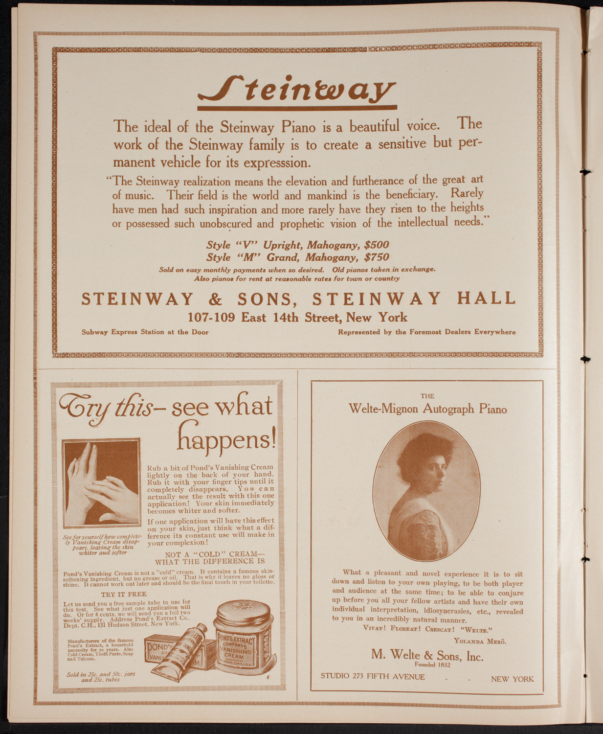 New York Philharmonic, January 21, 1916, program page 4