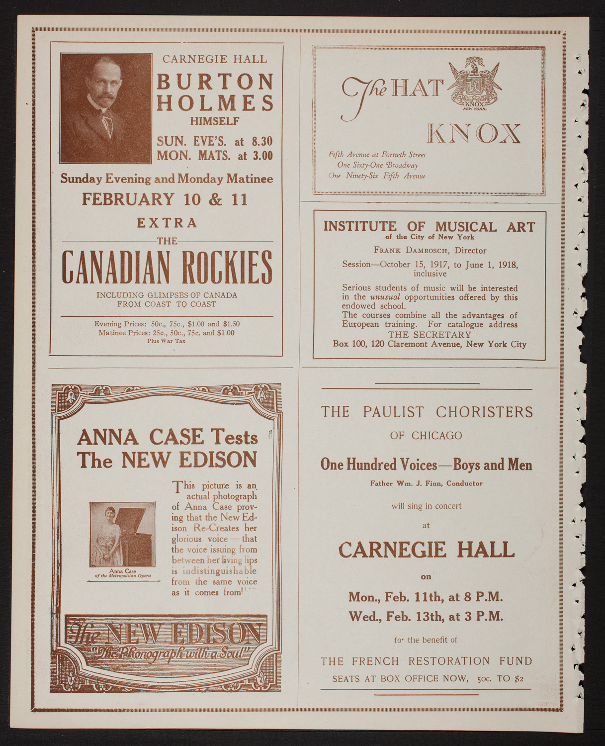 Home Symphony Concert: New York Philharmonic, February 6, 1918, program page 2