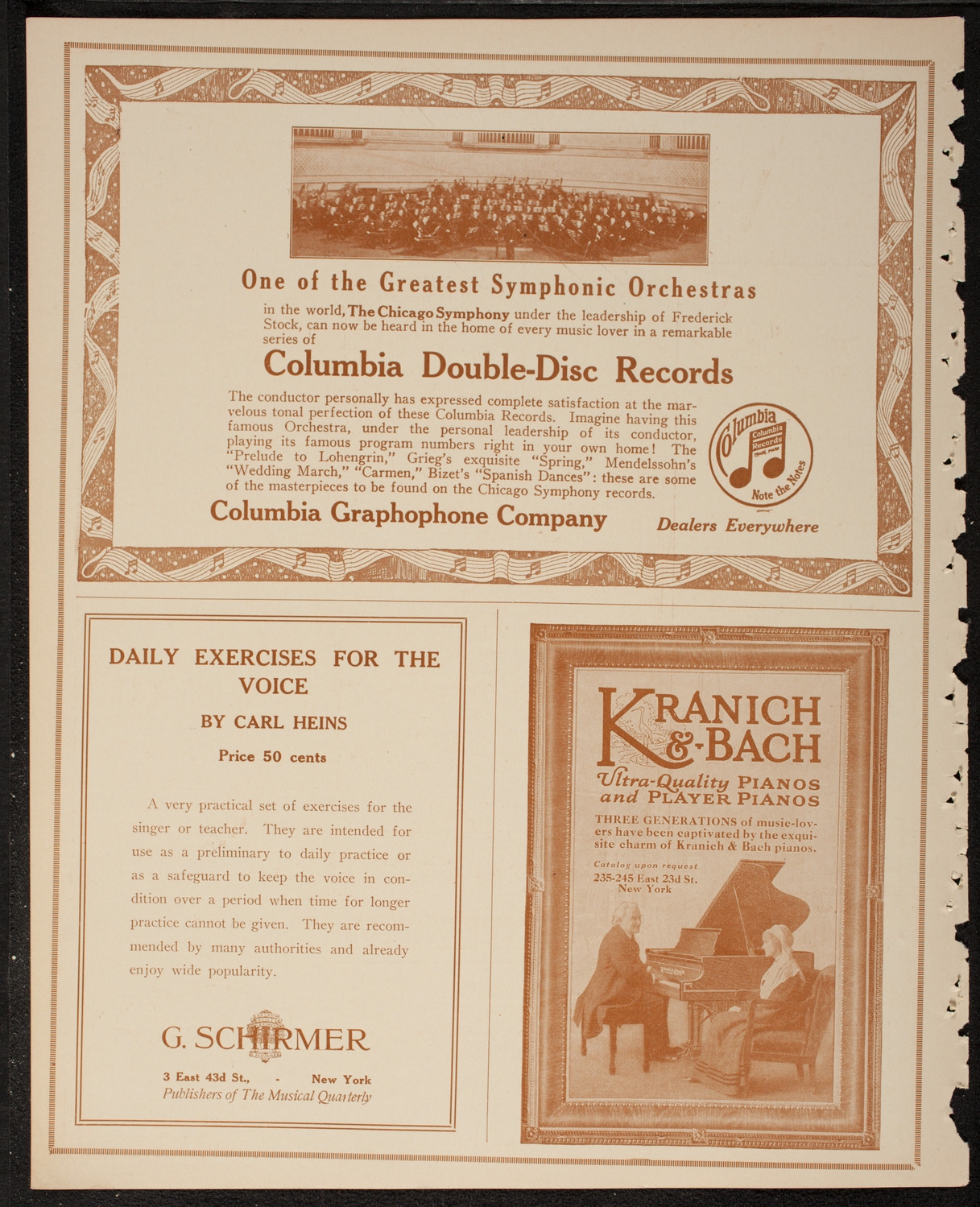 New York Philharmonic, February 4, 1917, program page 6