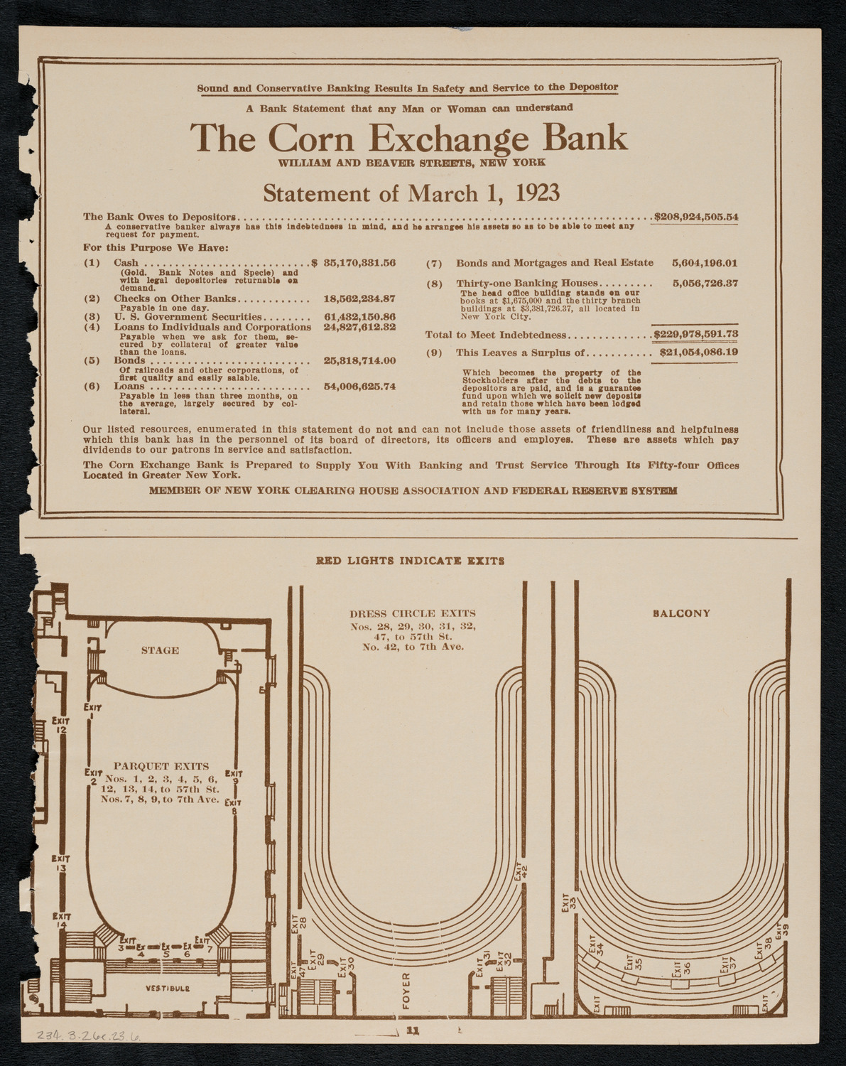 Columbia University Chorus, March 26, 1923, program page 11