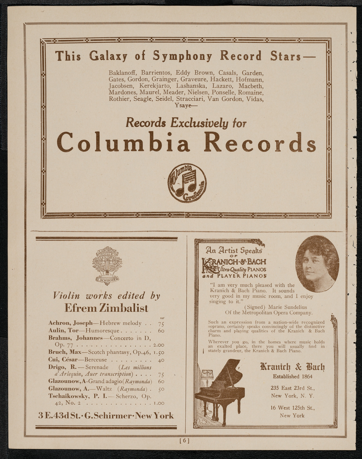 Swedish Glee Club of Brooklyn, April 24, 1921, program page 6