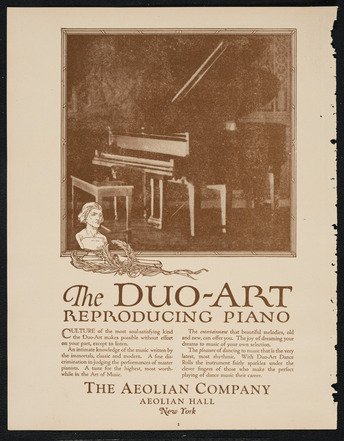 New York College of Music and American Conservatory of Music Faculty Concert with Orchestra, October 29, 1922, program page 2