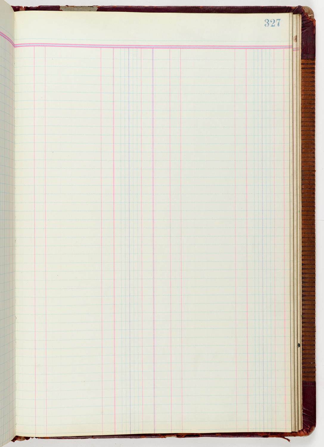 Music Hall Accounting Ledger Journal, volume 6, page 327