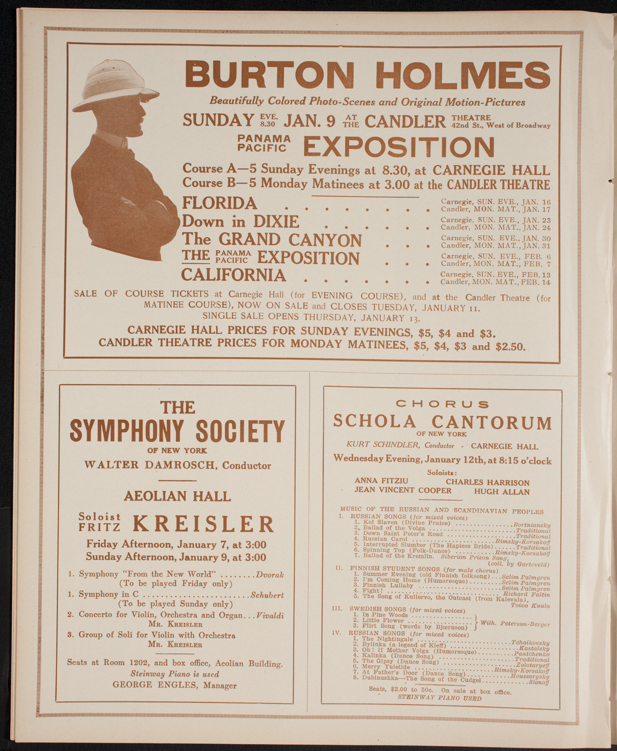 Boston Symphony Orchestra, January 6, 1916, program page 8
