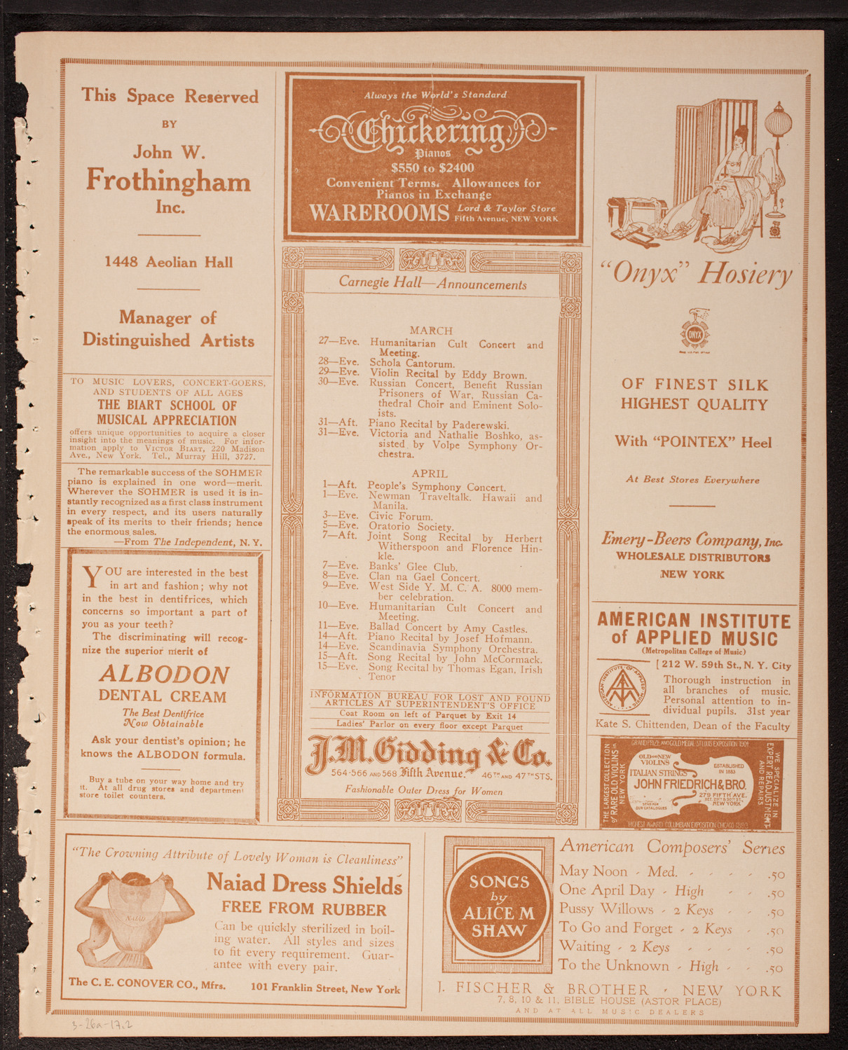 Newman Traveltalks: Hawaii and Manila, March 26, 1917, program page 3