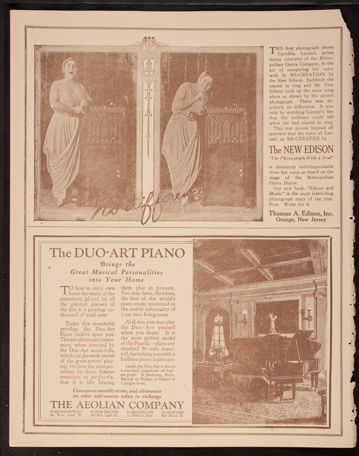 New Symphony Orchestra, November 7, 1919, program page 2
